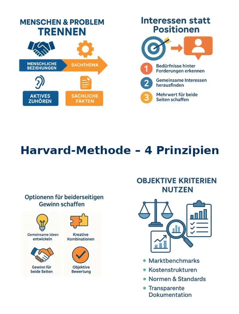 Harvard-Konzept - Die 4 Prinzipien